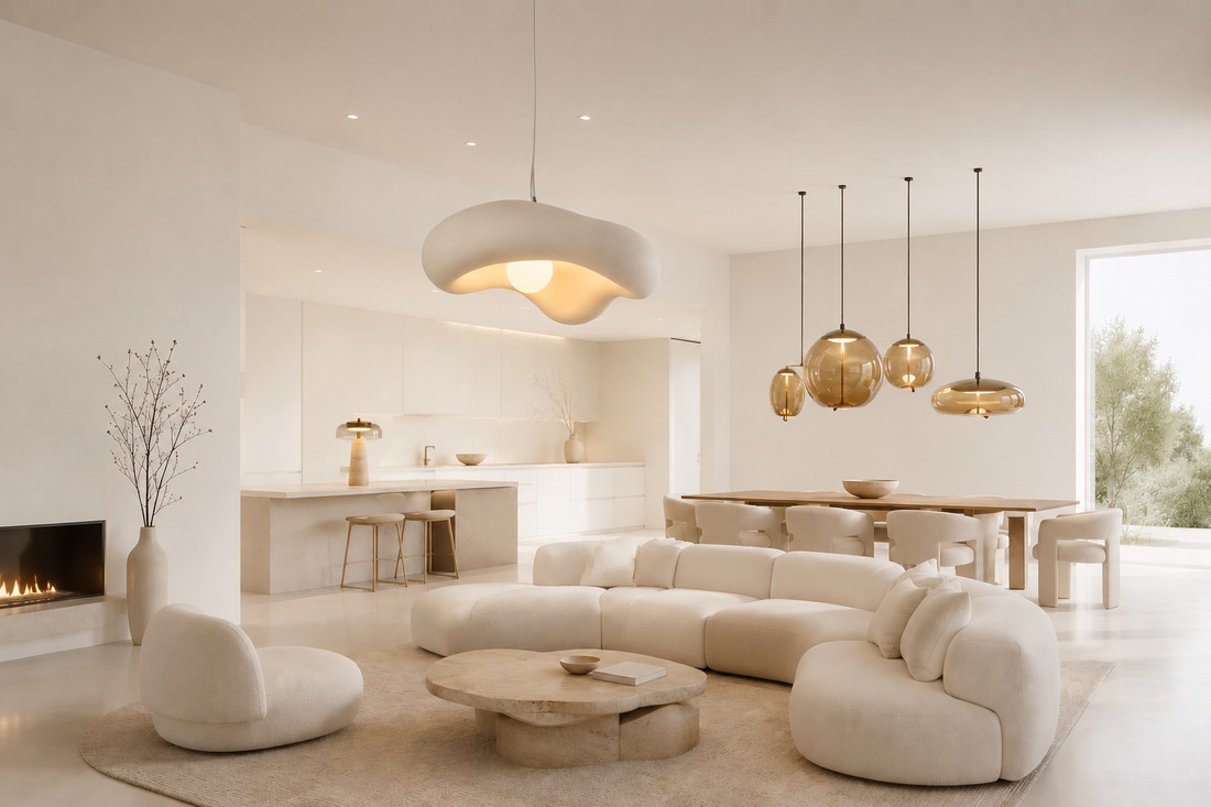 5 idées pour éclairer un salon avec des suspensions design