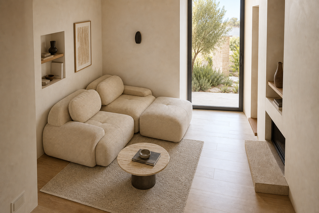 Salon modulable : comment agencer un canapé d'angle dans un petit espace