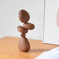 Roka - Sculpture décorative en bois massif