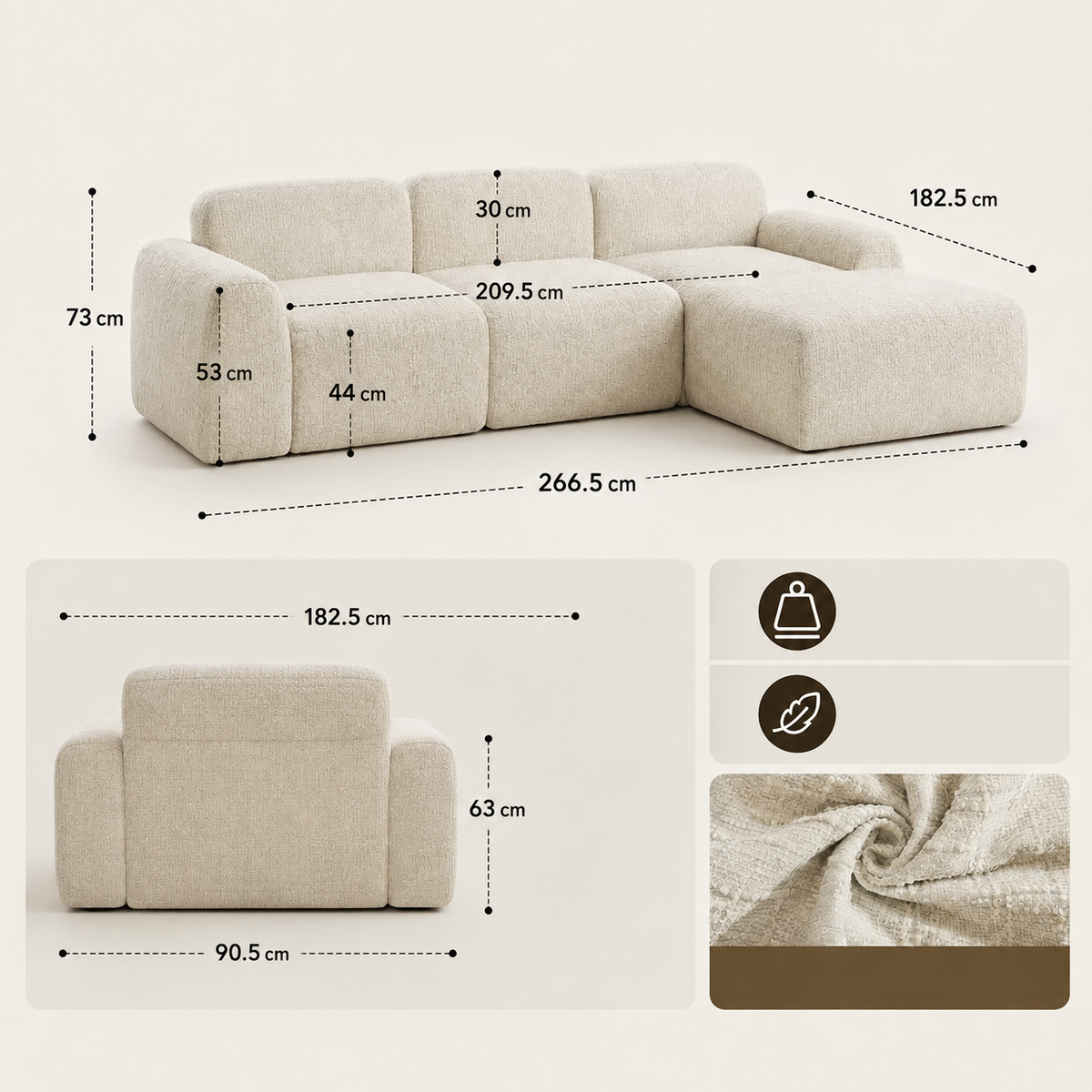 Canapé modulable - Vesiona