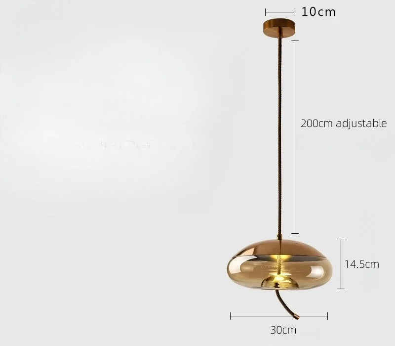 Modern Minimalist Glass Led Chandeliers Living Room Bedroom Kitchen Pendant Lamp Creative Coffee Shop Bar Lighting Decorative