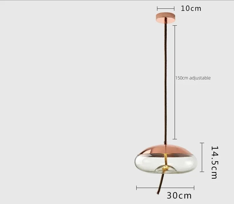 Modern Minimalist Glass Led Chandeliers Living Room Bedroom Kitchen Pendant Lamp Creative Coffee Shop Bar Lighting Decorative