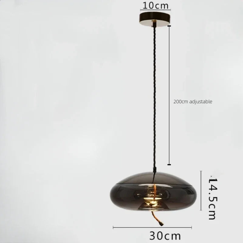 Modern Minimalist Glass Led Chandeliers Living Room Bedroom Kitchen Pendant Lamp Creative Coffee Shop Bar Lighting Decorative