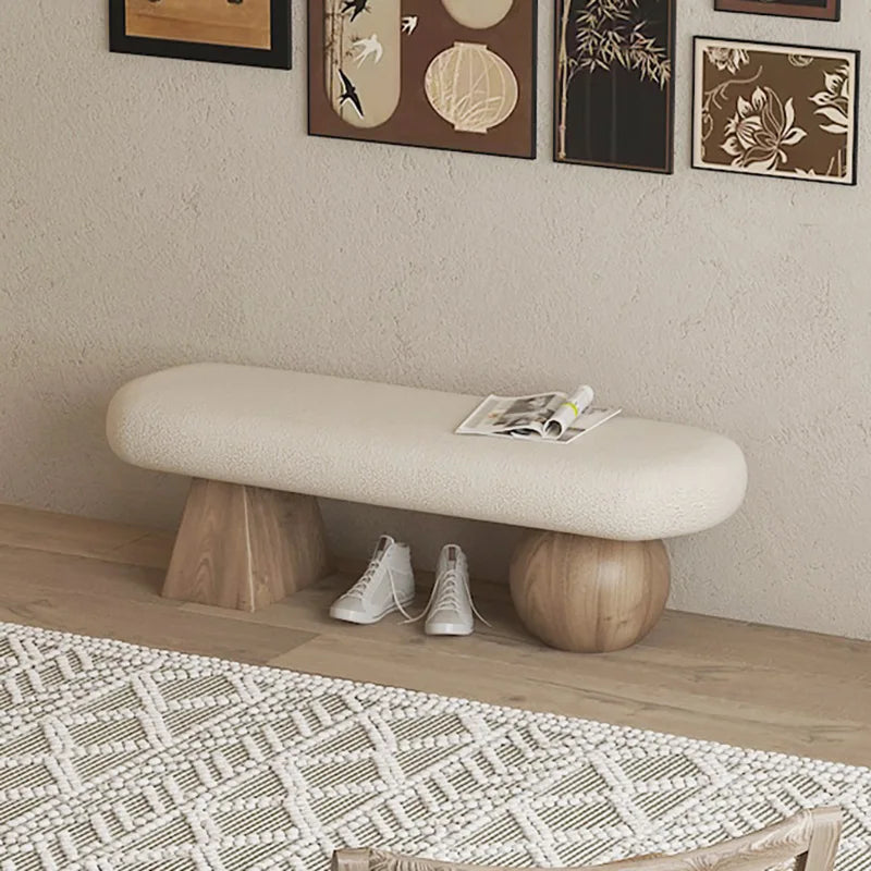 Nordic Shoe Bench Home Entrance Hall Shoe Bench Bedroom Simple Bed End Benches Modern Light Luxury Living Room Leisure Benches