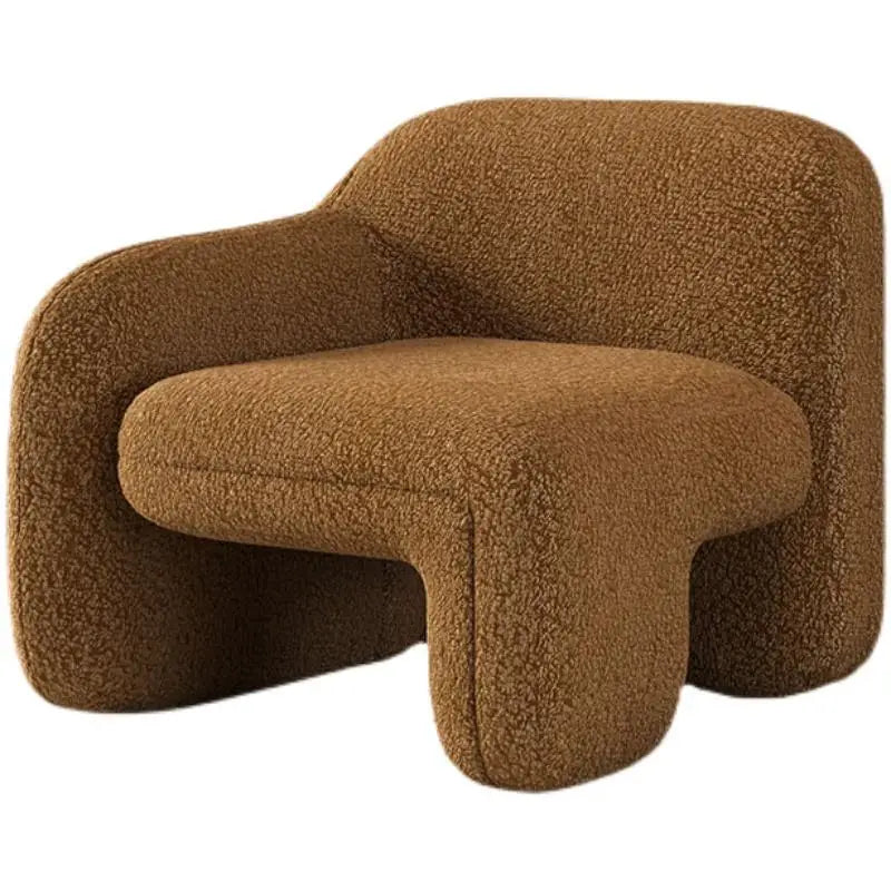 Single Sofa Light Luxury Design Sense Art Modern Living Room Balcony Leisure Area Creative Shaped Guest Table Chair Combination