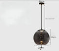 Modern Minimalist Glass Led Chandeliers Living Room Bedroom Kitchen Pendant Lamp Creative Coffee Shop Bar Lighting Decorative