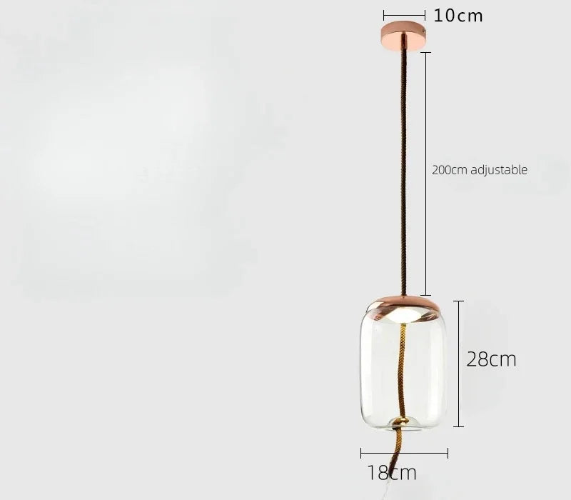 Modern Minimalist Glass Led Chandeliers Living Room Bedroom Kitchen Pendant Lamp Creative Coffee Shop Bar Lighting Decorative