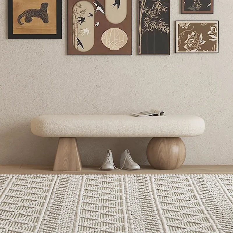 Nordic Shoe Bench Home Entrance Hall Shoe Bench Bedroom Simple Bed End Benches Modern Light Luxury Living Room Leisure Benches