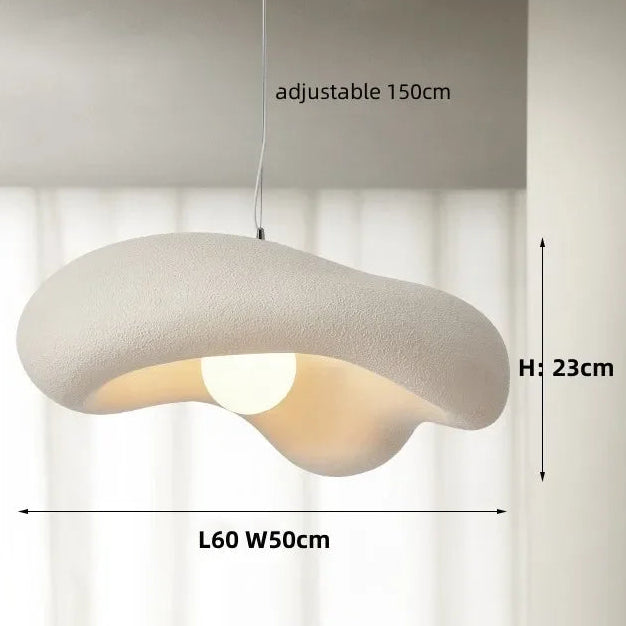 Corailya, suspension LED organique finition crème – détail du produit