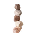 Solid Wood Stone Shape Fun Art Ornaments Nordic Style Puzzle Decompression Home Wall Decoration Accessories
