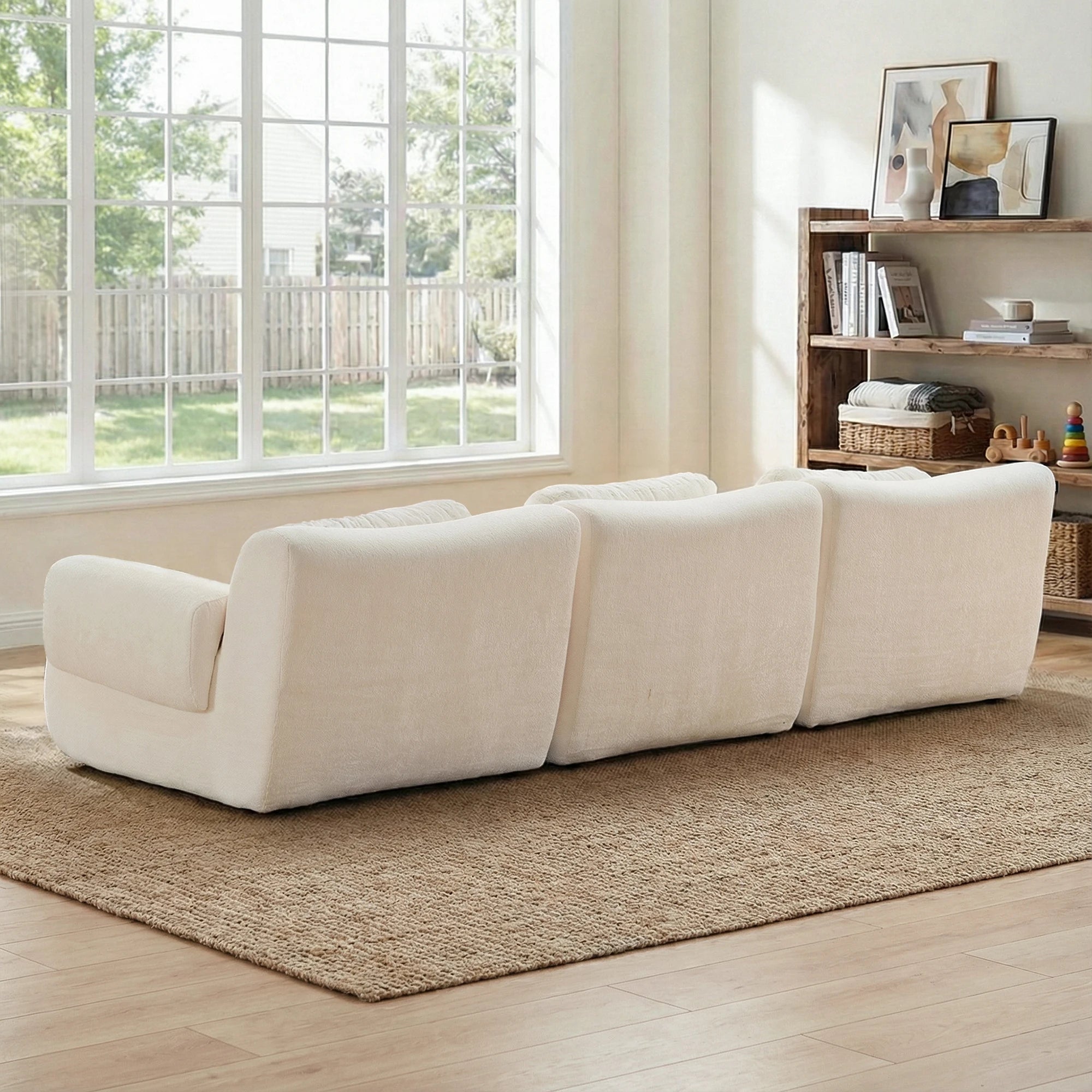 Modulya, canapé modulable trois places en chenille – détail du produit