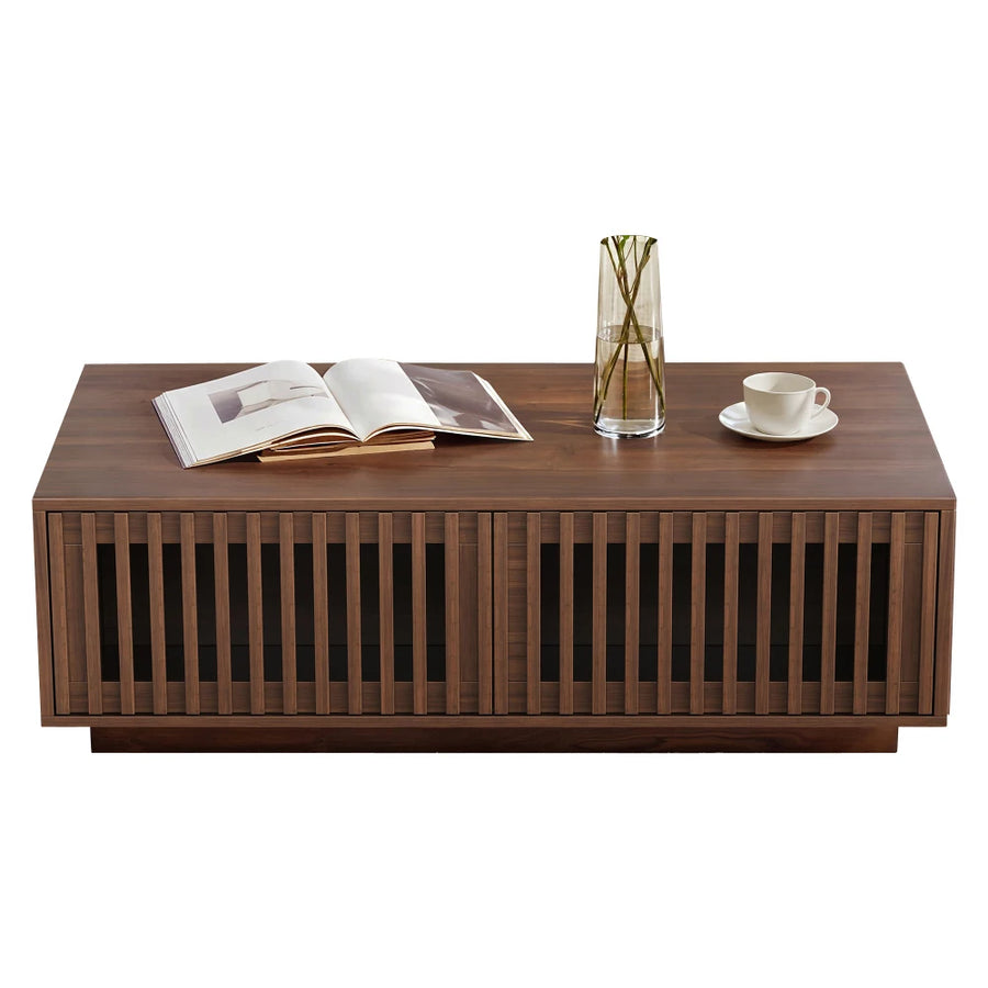 Table basse rectangulaire avec rangement - Noyera