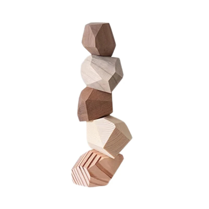 Roka, sculpture décorative modulable en bois massif – vue des proportions du produit