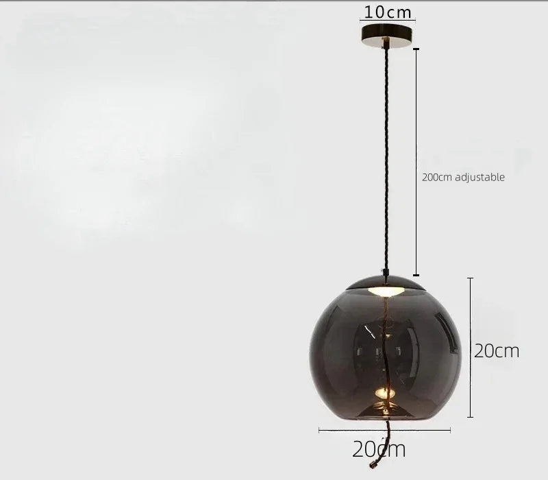 Verra, suspension LED minimaliste en verre – vue d’ensemble